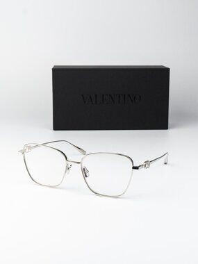 Valentino Women Eyeglasses Silver Butterfly V-LOGO SIGN II VLX-167 B